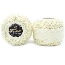 Load image into Gallery viewer, Limol Size 6 Neutral 50 Grs 100% Mercerized Crochet Thread Cotton Ball Set