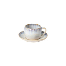 Load image into Gallery viewer, Costa Nova Brisa 8 oz. Ria Blue Tea Cup and Saucer Set
