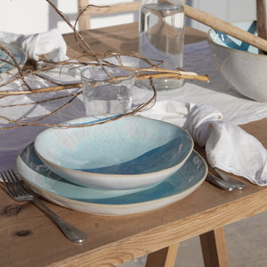 Casafina Eivissa 11" Sea Blue Dinner Plate Set