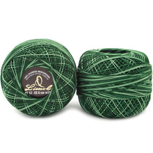 Load image into Gallery viewer, Limol Size 12 Multicolor Tinted 50 Grs 100% Mercerized Crochet Thread Cotton Ball Set