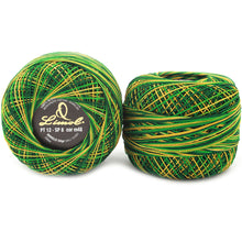 Load image into Gallery viewer, Limol Size 12 Multicolor Tinted 50 Grs 100% Mercerized Crochet Thread Cotton Ball Set