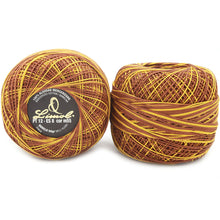 Load image into Gallery viewer, Limol Size 12 Multicolor Tinted 50 Grs 100% Mercerized Crochet Thread Cotton Ball Set