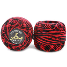 Load image into Gallery viewer, Limol Size 12 Multicolor Tinted 50 Grs 100% Mercerized Crochet Thread Cotton Ball Set