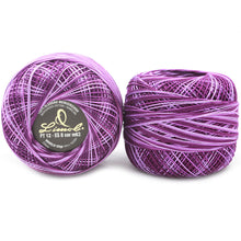 Load image into Gallery viewer, Limol Size 12 Multicolor Tinted 50 Grs 100% Mercerized Crochet Thread Cotton Ball Set
