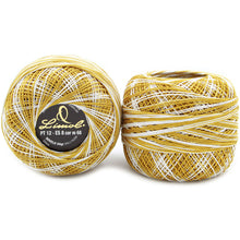 Load image into Gallery viewer, Limol Size 12 Multicolor Tinted 50 Grs 100% Mercerized Crochet Thread Cotton Ball Set
