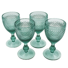 Load image into Gallery viewer, Vista Alegre Bicos Mint Green Cordial Liquor Glasses, Set of 4
