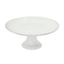 Load image into Gallery viewer, Costa Nova Pearl 11&quot; White Footed Plate
