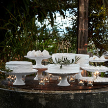 Load image into Gallery viewer, Costa Nova Pearl 14" White Footed Plate