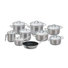 Load image into Gallery viewer, Silampos Professional Tejo 17 Pieces Stainless Steel Cookware Set, Made In Portugal