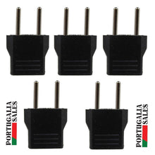 Load image into Gallery viewer, 5 X USA US to EU Europe Type C Travel Power Adapter Converter Wall Plug