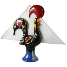 Load image into Gallery viewer, Traditional Portuguese Aluminum Barcelos Rooster Napkin Holder
