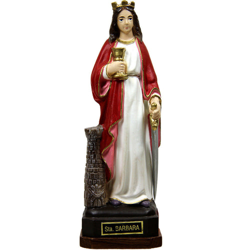 Saint Barbara Religious Statue Figurine #1102 Made in Portugal