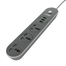 Load image into Gallery viewer, LDNIO 3 USB Ports Smart Charger Adapter Power Strip Extension Socket 220V