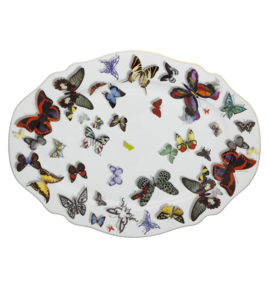 Vista Alegre Butterfly Parade Small Oval Platter