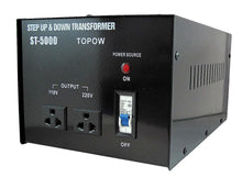 Load image into Gallery viewer, 5000W Watt 110 to 220 Electrical Power Voltage Converter Transformer 220 to 100