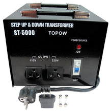 Load image into Gallery viewer, 5000W Watt 110 to 220 Electrical Power Voltage Converter Transformer 220 to 100