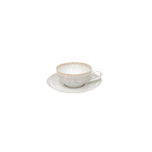 Load image into Gallery viewer, Casafina Taormina 7 oz. White Tea Cup and Saucer Set