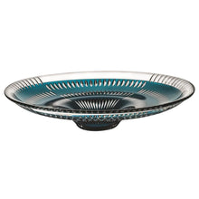 Load image into Gallery viewer, Vista Alegre Crystal Catherine Wheel Case with Doublé Green Centerpiece