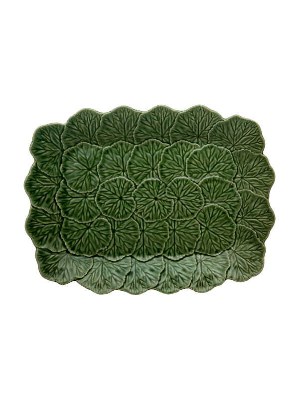 Bordallo Pinheiro Geranium Relief Platter