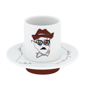 Vista Alegre Heteronimos Coffee Cups & Saucers, Set of 4