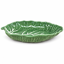 Load image into Gallery viewer, Portuguese Ceramic Cabbage Serving Platter, 13.2"
