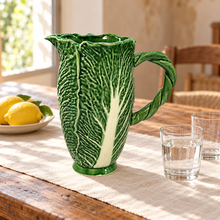 Load image into Gallery viewer, Portuguese Ceramic Cabbage Pitcher
