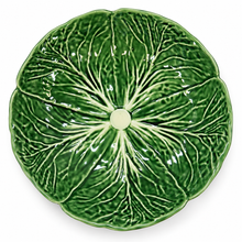Load image into Gallery viewer, Portuguese Ceramic Cabbage Low Serving Bowl
