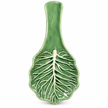 Load image into Gallery viewer, Portuguese Ceramic Cabbage Spoon Rest, 10.2"
