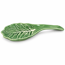 Load image into Gallery viewer, Portuguese Ceramic Cabbage Spoon Rest, 10.2"
