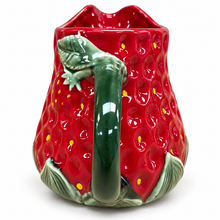 Load image into Gallery viewer, Portuguese Ceramic Strawberry Pitcher
