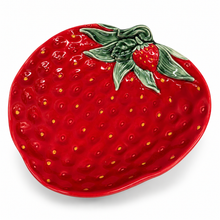 Load image into Gallery viewer, Portuguese Ceramic Strawberry Serving Dish
