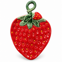 Load image into Gallery viewer, Portuguese Ceramic Strawberry Spoon Rest
