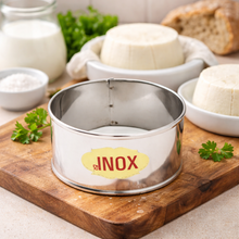 Load image into Gallery viewer, Portuguese Queijo Fresco Cheese Mold – Stainless Steel Fresh Cheese Ring Form
