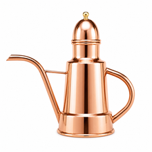 Load image into Gallery viewer, Handcrafted Portuguese Copper Olive Oil Cruet with Tin-Lined Interior (½ Liter)

