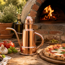 Load image into Gallery viewer, Handcrafted Portuguese Copper Olive Oil Cruet with Tin-Lined Interior (½ Liter)
