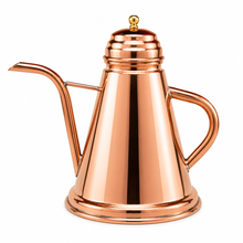 Load image into Gallery viewer, Traditional Portuguese Copper Olive Oil Cruet with Tin-Lined Interior, 1 Liter
