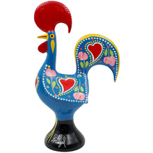 Load image into Gallery viewer, Traditional Hand-Painted Portuguese Good Luck Rooster Metal Figurine, 10&quot;
