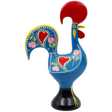 Load image into Gallery viewer, Traditional Hand-Painted Portuguese Good Luck Rooster Metal Figurine, 10&quot;
