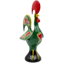 Load image into Gallery viewer, Traditional Hand-Painted Portuguese Good Luck Rooster Metal Figurine, 10&quot;
