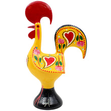 Load image into Gallery viewer, Traditional Hand-Painted Portuguese Good Luck Rooster Metal Figurine, 10&quot;
