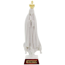 Load image into Gallery viewer, Our Lady of Fatima Statue with Gold Crown, Biscuit Matte Finish
