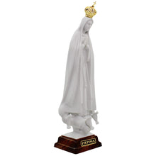 Load image into Gallery viewer, Our Lady of Fatima Statue with Gold Crown, Biscuit Matte Finish
