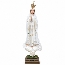 Load image into Gallery viewer, 20" Our Lady Of Fatima Virgin Mary White Religious Statue, #1035
