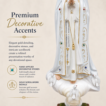 Load image into Gallery viewer, 20" Our Lady Of Fatima Virgin Mary White Religious Statue, #1035
