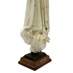 20" Our Lady Of Fatima Virgin Mary Beige Religious Statue, #1035V