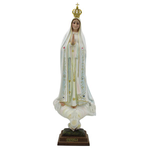20" Our Lady Of Fatima Virgin Mary White Religious State, #1035