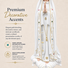 Load image into Gallery viewer, 24" Our Lady Of Fatima Virgin Mary White Religious Statue, #1036
