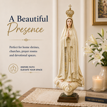Load image into Gallery viewer, 24" Our Lady Of Fatima Virgin Mary Beige Religious Statue, #1036V
