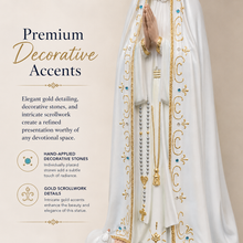 Load image into Gallery viewer, 31" Our Lady Of Fatima Virgin Mary White Religious Statue, #1037

