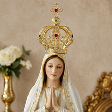 Load image into Gallery viewer, 5" Crown for Our Lady of Fatima Virgin Mary Religious Statues

